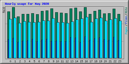 Hourly usage for May 2020