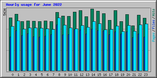 Hourly usage for June 2022