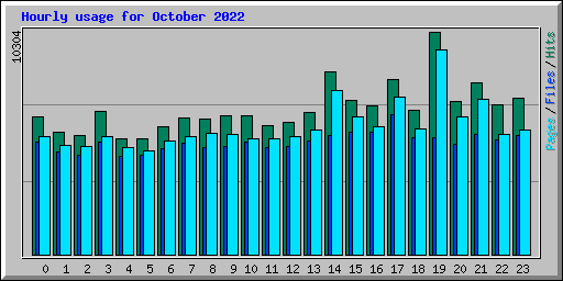 Hourly usage for October 2022