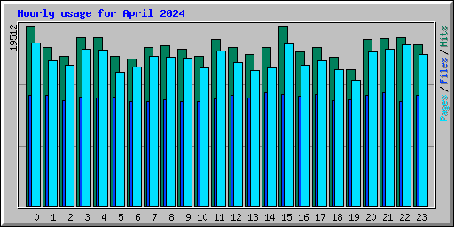 Hourly usage for April 2024